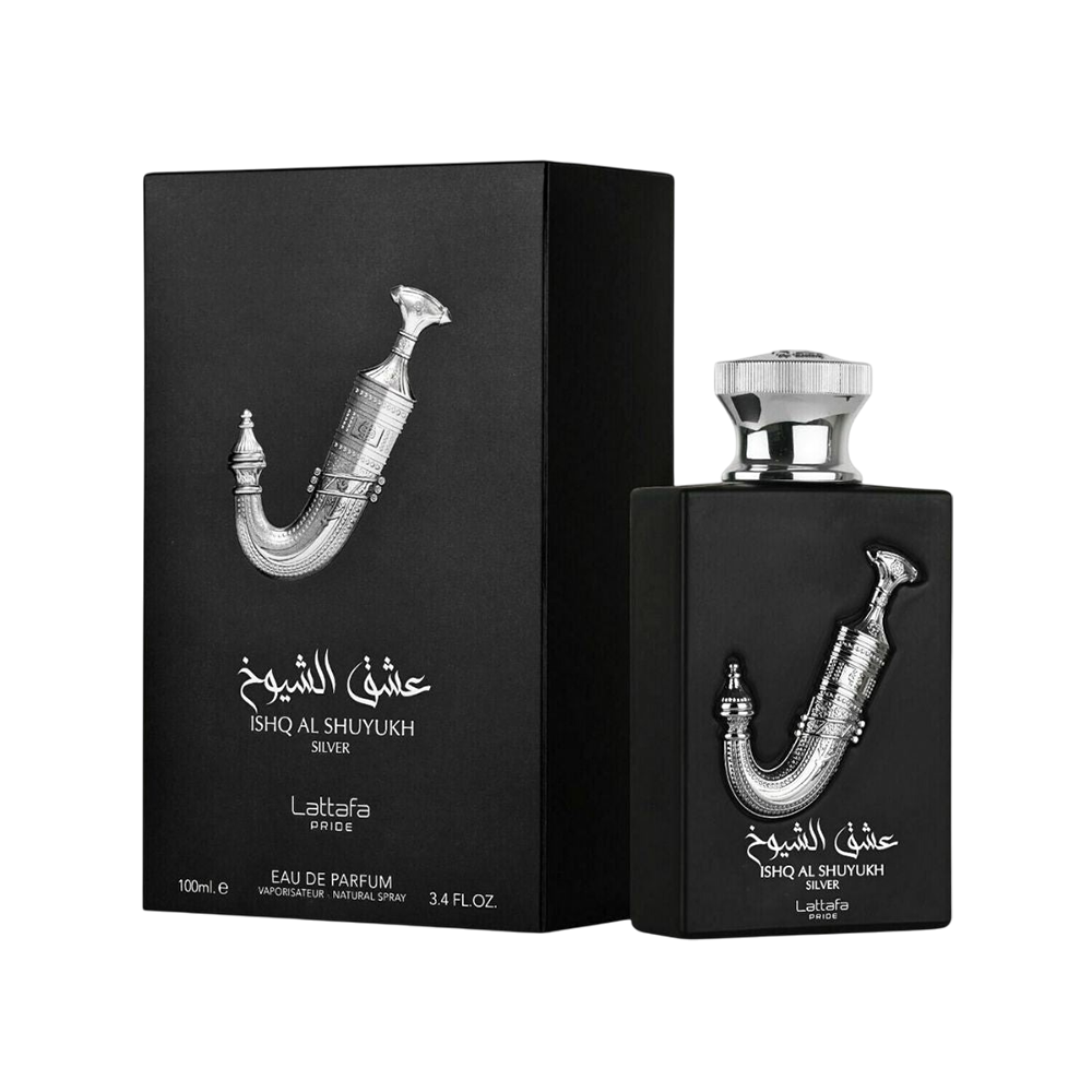 LATTAFA SET ISHQ AL SHUYUKH SILVER GIFT SET 3 PCS