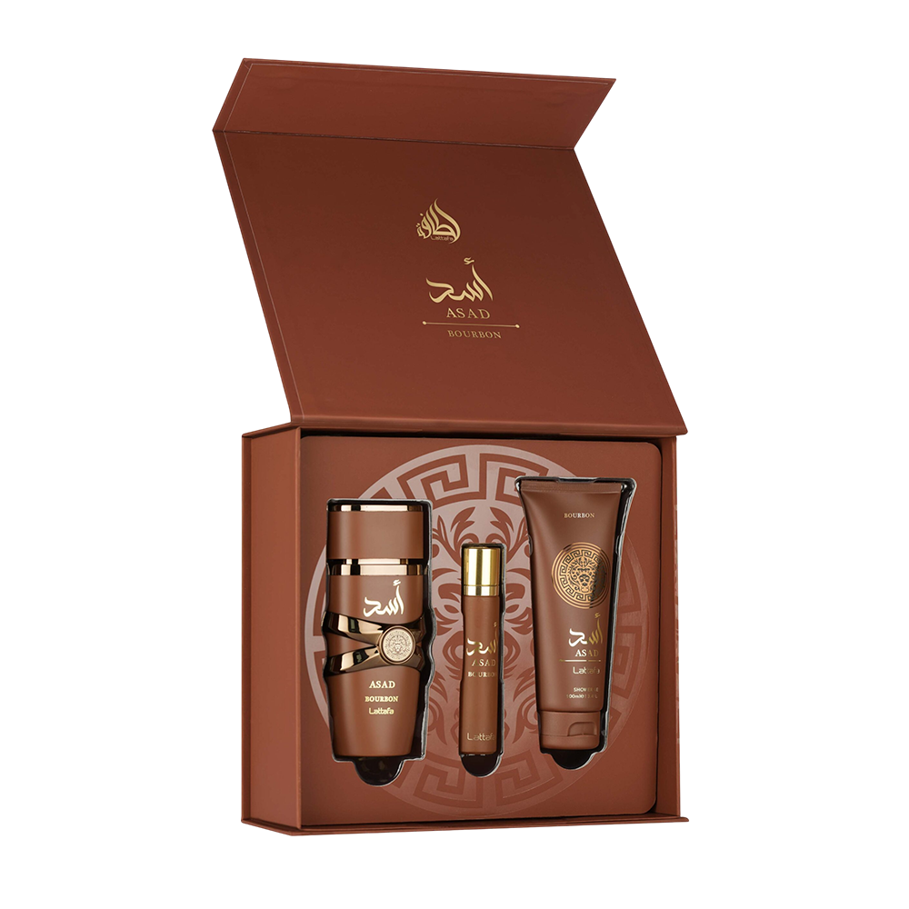 LATTAFA ASAD BOURBON 3 PCS GIFTSET