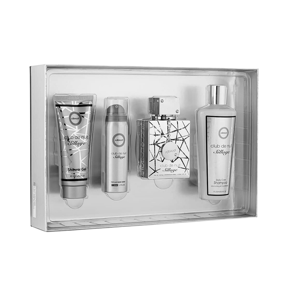 ARMAF SET 4 PCS CLUB DE NUIT SILLAGE 3.4 OZ EDP SP