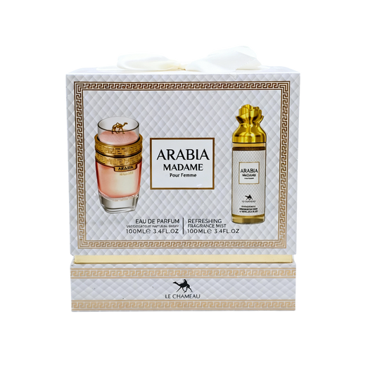 LE CHAMEAU SET 2 PCS ARABIA MADAME 3.4 OZ EDP SP + MIST 3.4 OZ