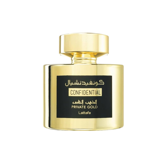 LATTAFA CONFIDENTIAL PRIVATE GOLD UNISEX 3.4 OZ. EDP SP