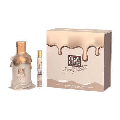 LECHAMEAU CREME COUTURE LOVELY LATTE WOMEN 3.4 OZ EDP SP 0.33 OZ ROLL ON