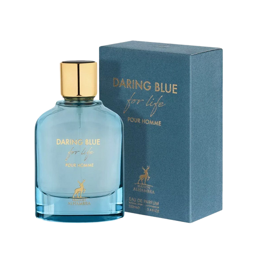 MAISON ALHAMBRA DARING FOR LIFE BLUE MEN 3.4 OZ EDP SP