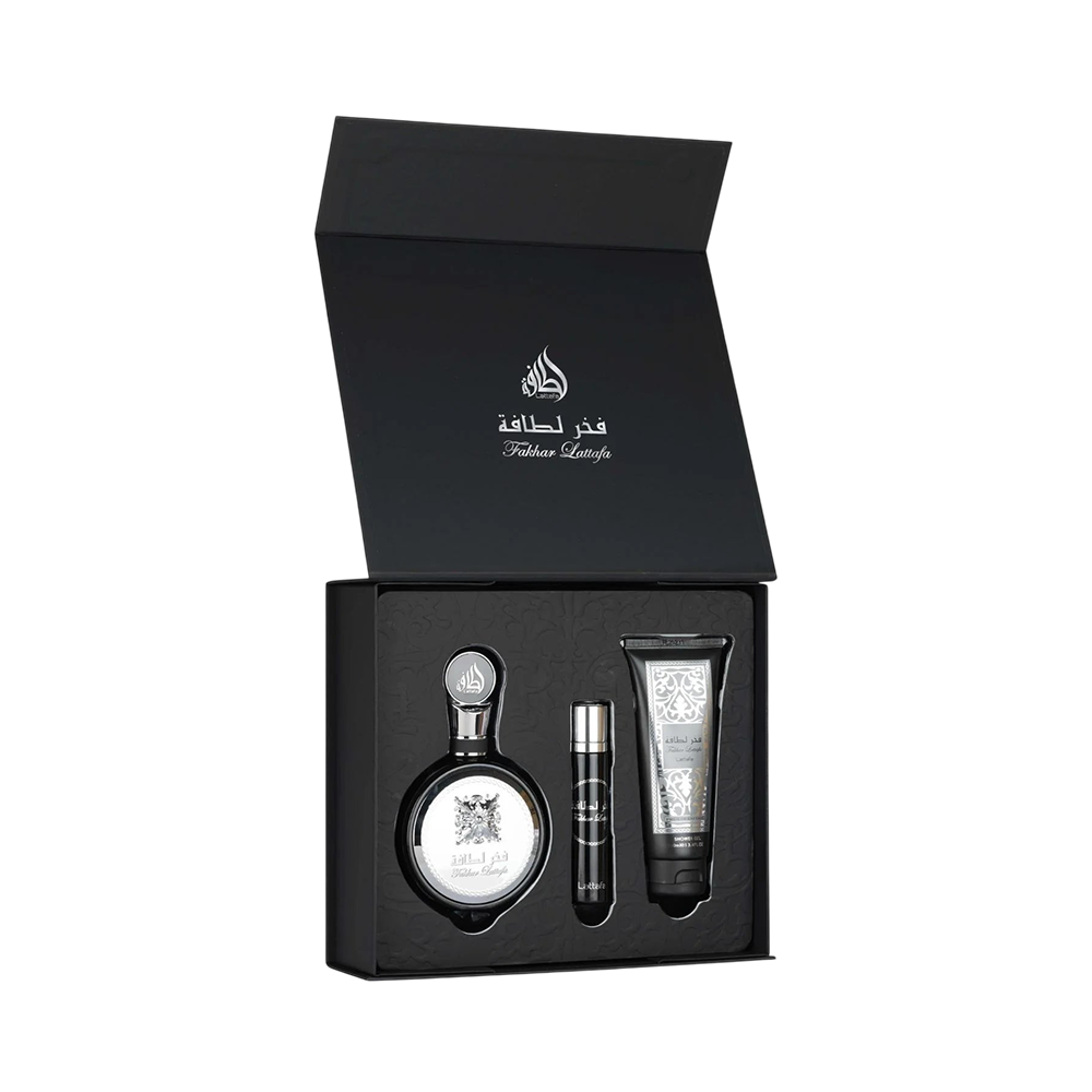 LATTAFA FAKHAR MAN 3 PCS GIFTSET WITH EDP / TRAVEL SP / SG