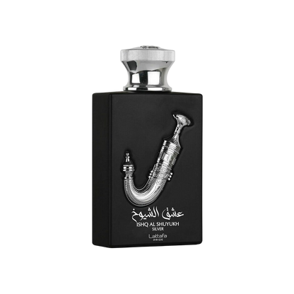 LATTAFA SET ISHQ AL SHUYUKH SILVER ESTUCHE DE REGALO 3 PZAS.