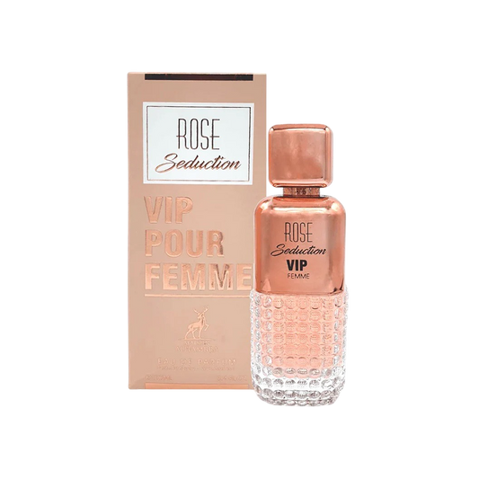 MAISON ALHAMBRA ROSE SEDUCTION VIP WOMEN 3.4 OZ. EDP SP