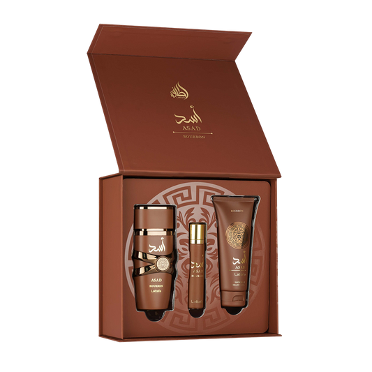 LATTAFA ASAD BOURBON 3 PCS GIFTSET