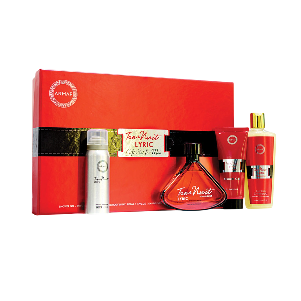 ARMAF SET TRES NUIT LYRIC 3.4 OZ 4 PCS SET