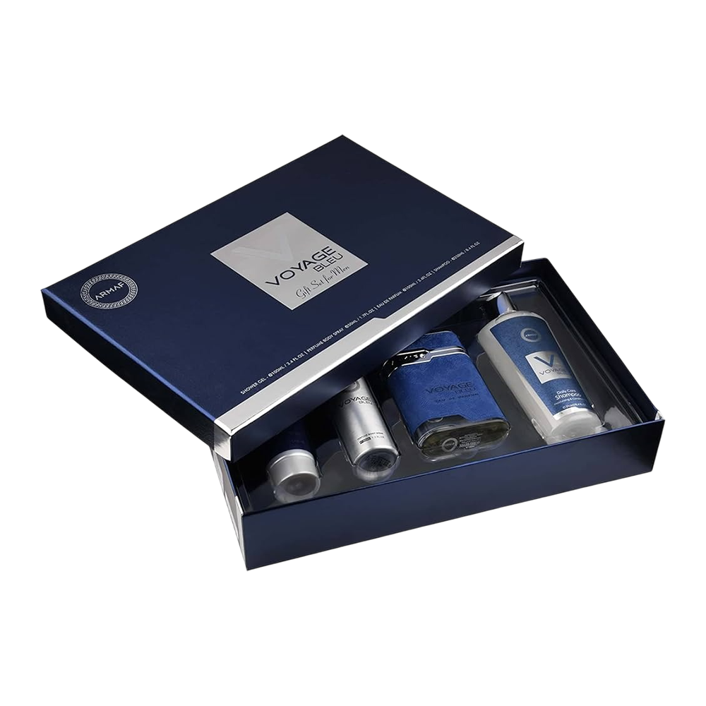 ARMAF SET VOYAGE BLEU 3.4 OZ. 4 PCS SET