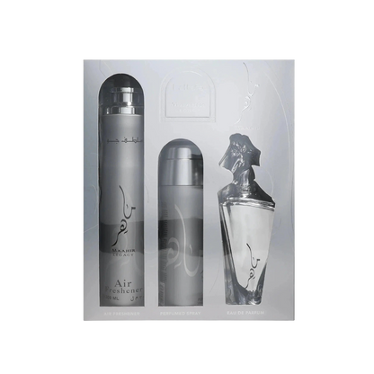 LATTAFA SET 3 PIEZAS SET MAAHIR LEGACY HOMBRE 100 ML EDP SP + PERFUME SP + AMBIENTADOR