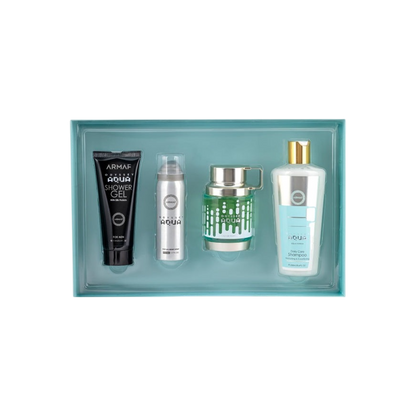 ARMAF SET ODYSSEY AQUA 4 PCS 3.4 OZ EDP + SOWER GEL + BODY SP + SHAMPOO
