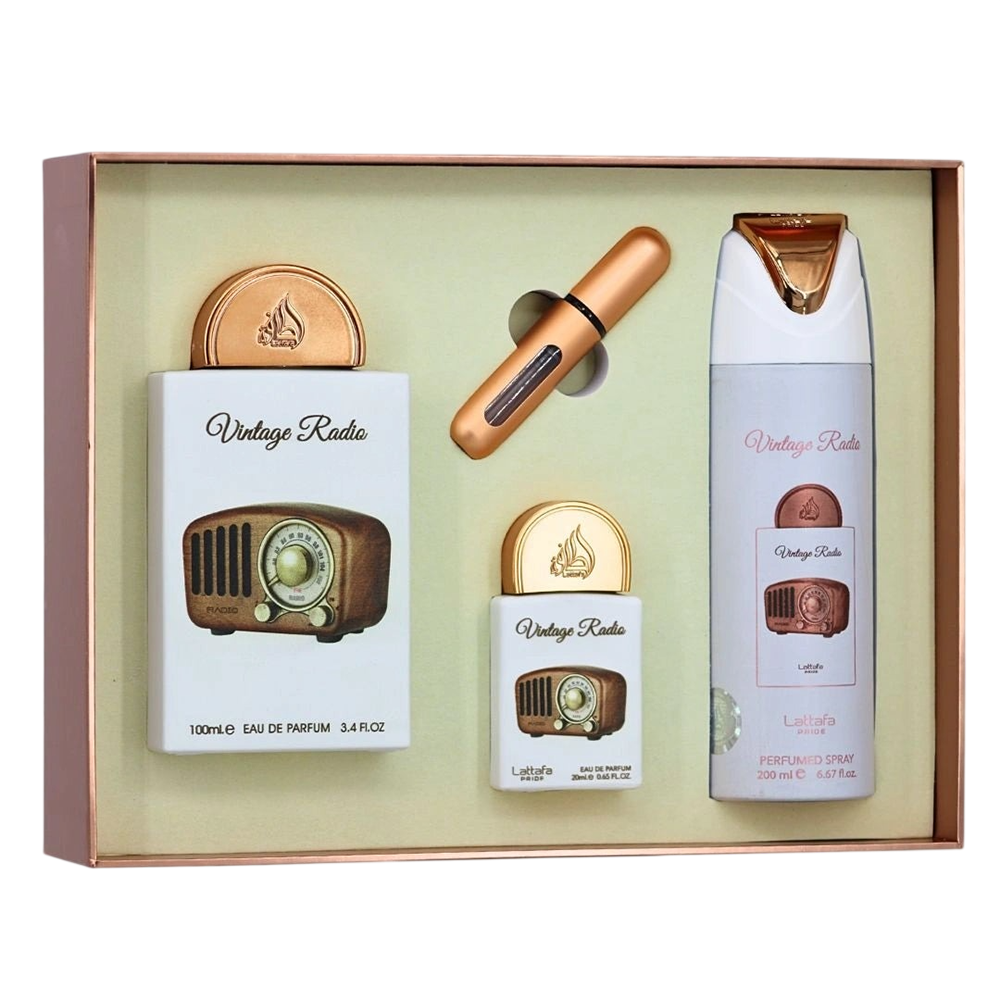 LATTAFA SET VINTAGE RADIO GIFT SET 3PCS