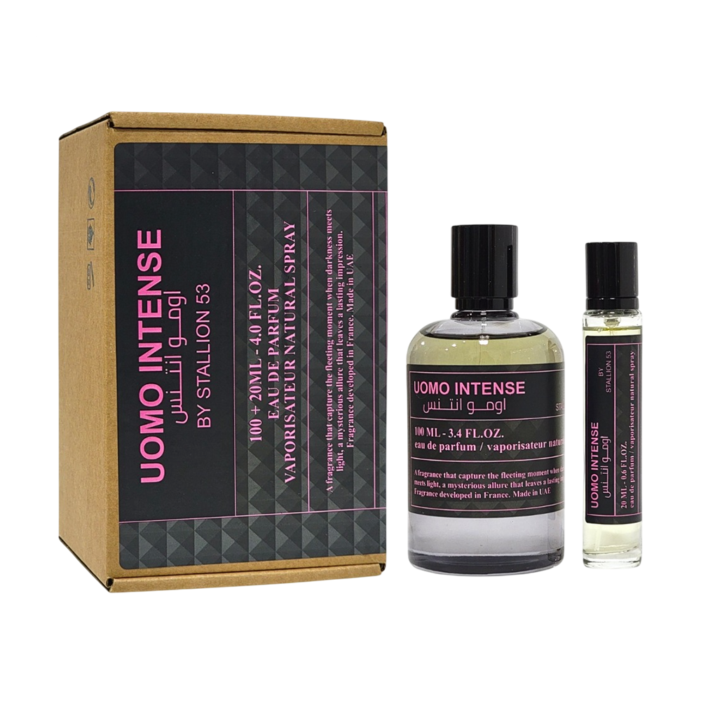 EMPER SET UOMO INTENSE MUJER 2 PCS 3.4OZ EDP SP + 0.6 OZ EDP SP