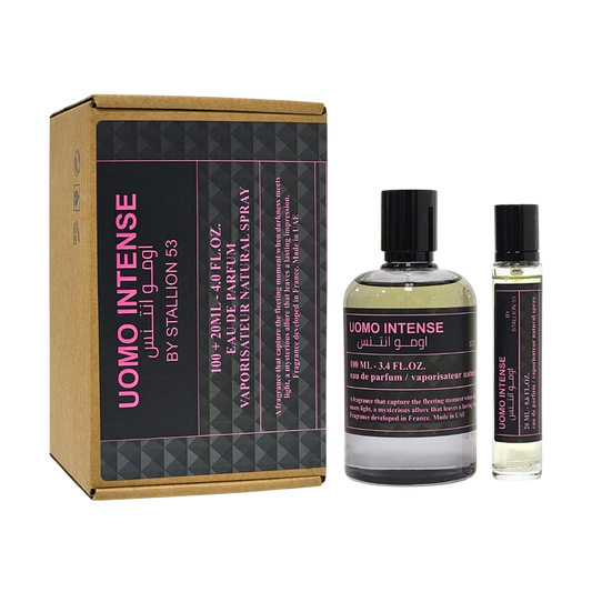 EMPER SET UOMO INTENSE MUJER 2 PCS 3.4OZ EDP SP + 0.6 OZ EDP SP